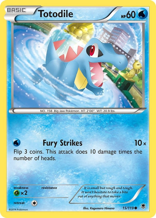 Image for Totodile (15/119) (XY - Phantom Forces) - Pokemon