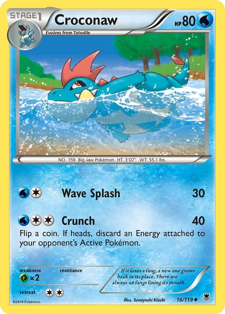 Image for Croconaw (16/119) (XY - Phantom Forces) - Pokemon