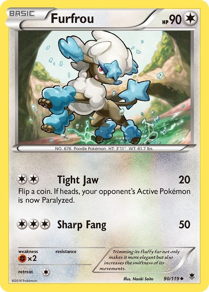 Image for Furfrou (90/119) (XY - Phantom Forces) - Pokemon
