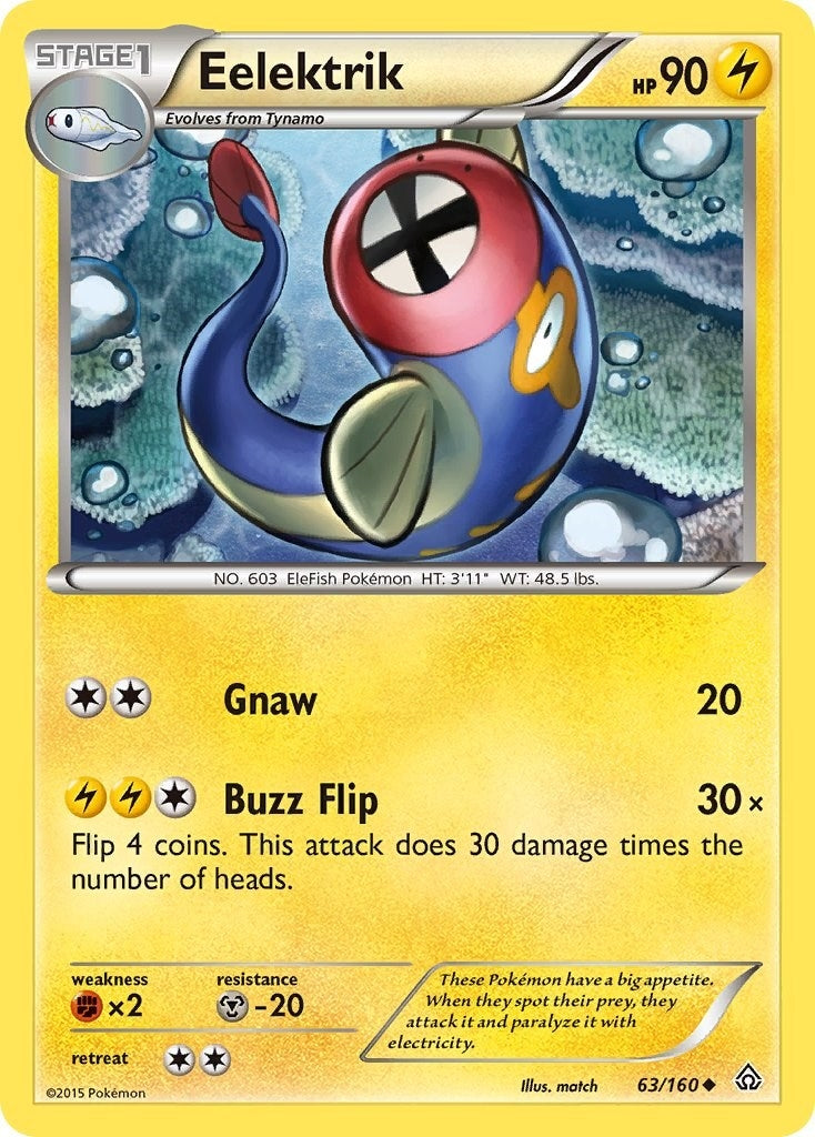 Image for Eelektrik (63/160) (XY - Primal Clash) - Pokemon