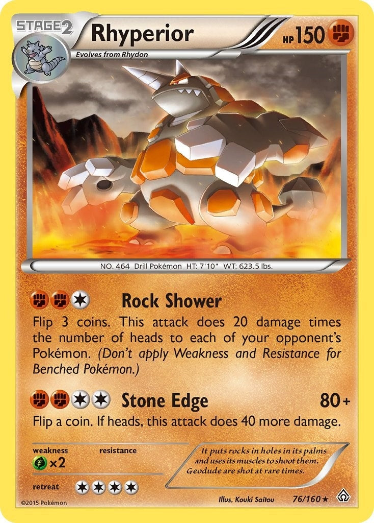 Image for Rhyperior (76/160) (XY - Primal Clash) - Pokemon