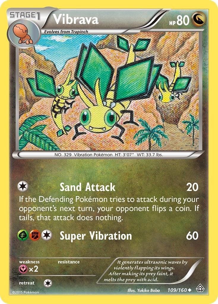 Image for Vibrava (109/160) (XY - Primal Clash) - Pokemon