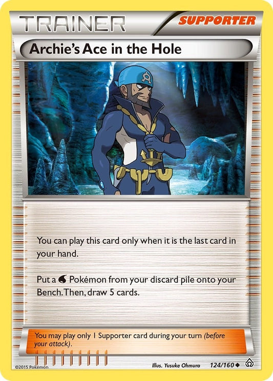 Image for Archie's Ace in the Hole (124/160) (XY - Primal Clash) - Pokemon