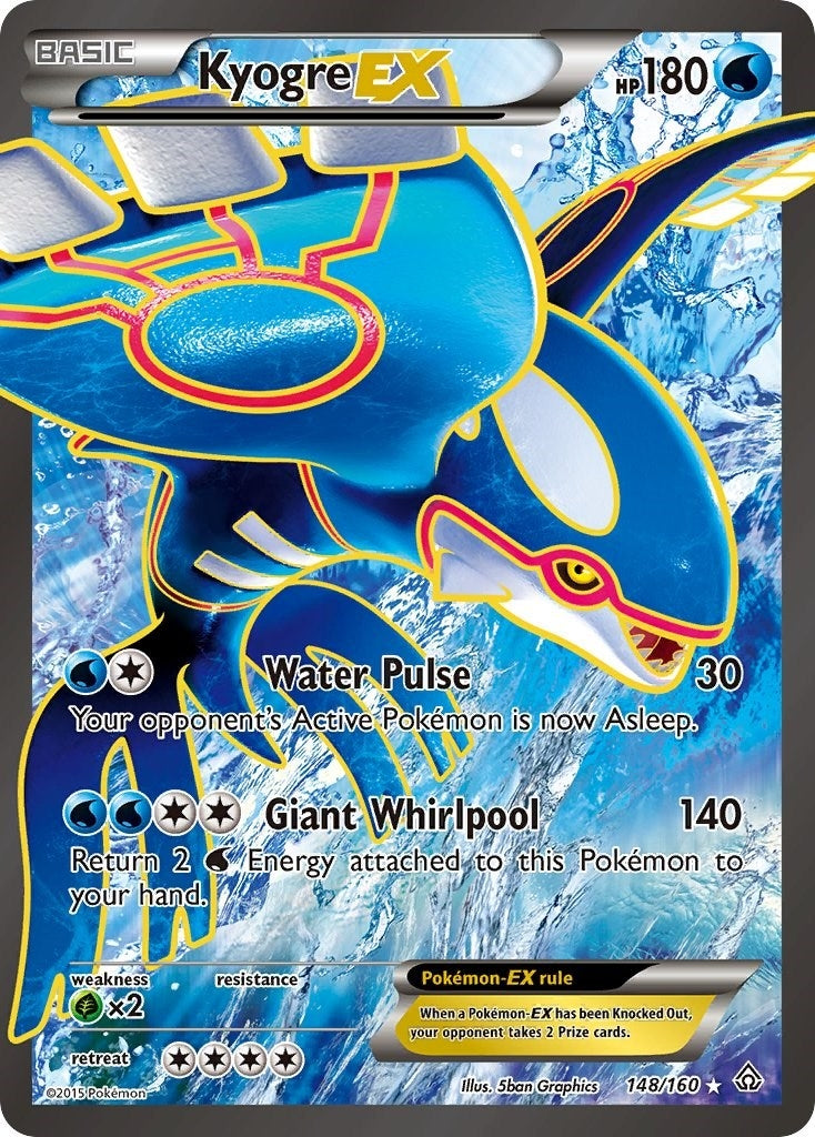Image for Kyogre EX (148 Full Art) (148/160) (XY - Primal Clash) - Pokemon