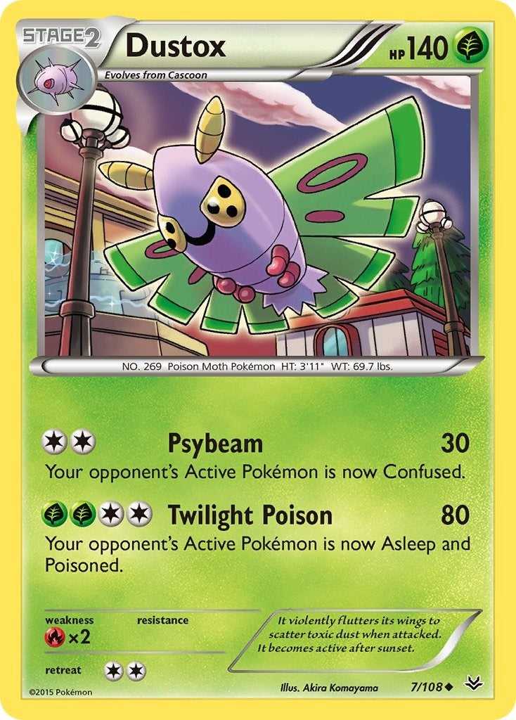 Image for Dustox (7) (7/108) (XY - Roaring Skies) - Pokemon