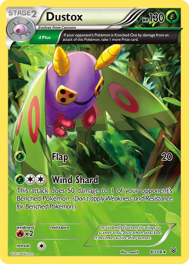 Image for Dustox (8 Delta) (8/108) (XY - Roaring Skies) - Pokemon
