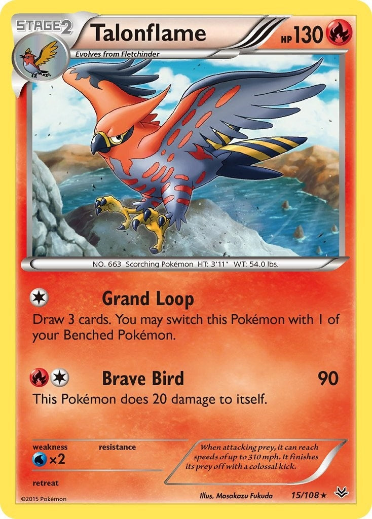 Image for Talonflame (15/108) (XY - Roaring Skies) - Pokemon