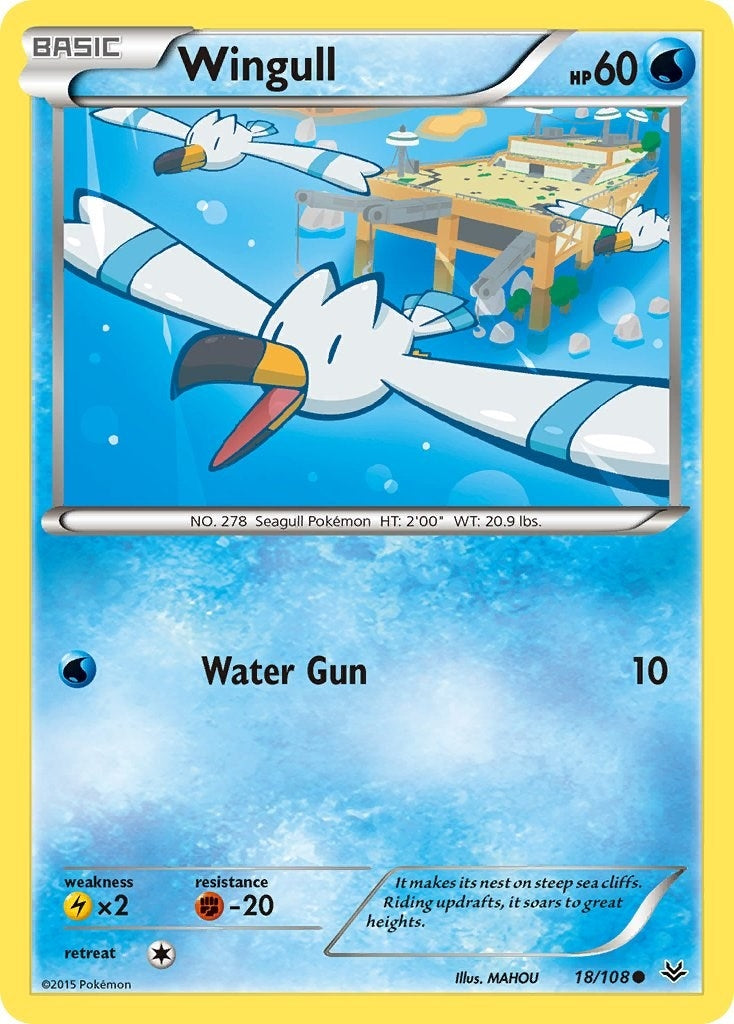 Image for Wingull (18/108) (XY - Roaring Skies) - Pokemon