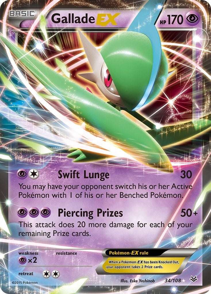 Image for Gallade EX (34/108) (XY - Roaring Skies) - Pokemon