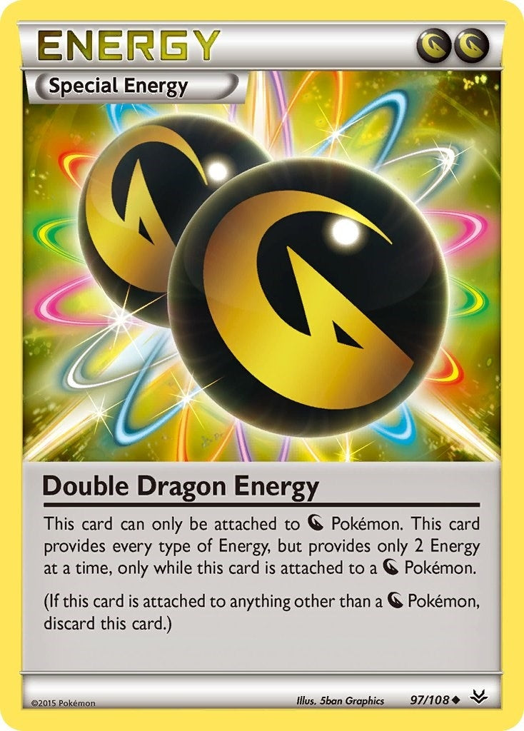 Image for Double Dragon Energy (97/108) (XY - Roaring Skies) - Pokemon