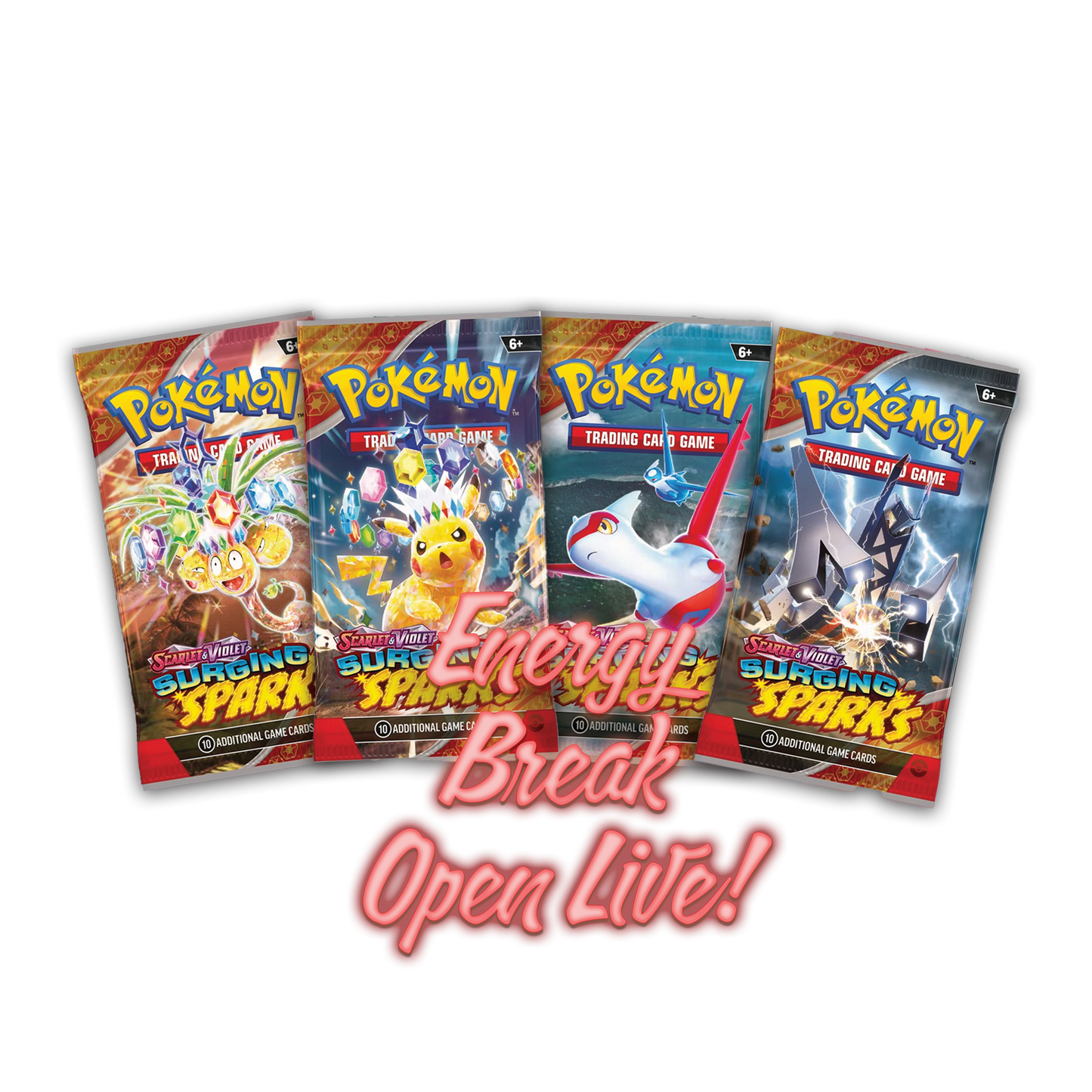 Scarlet & Violet: Surging Sparks - 216 Booster Pack Energy Break (Live)