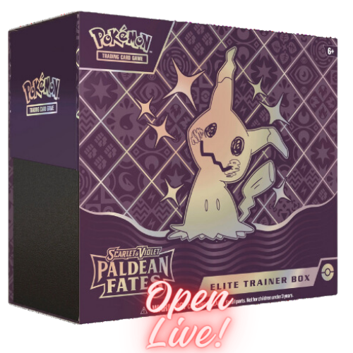 Scarlet & Violet: Paldean Fates - Elite Trainer Box (Live)