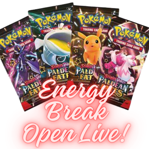 Scarlet & Violet: Paldean Fates - 90 Booster Pack Energy Break (Live)