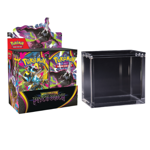 Mega Evolution: Pitch Black - Booster Box & Acrylic