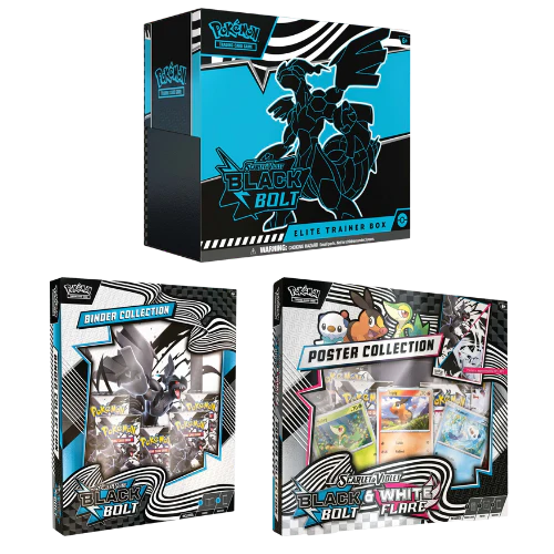 Scarlet & Violet: Black Bolt - Bundle (Elite Trainer Box, Binder Collection, Poster Collection)