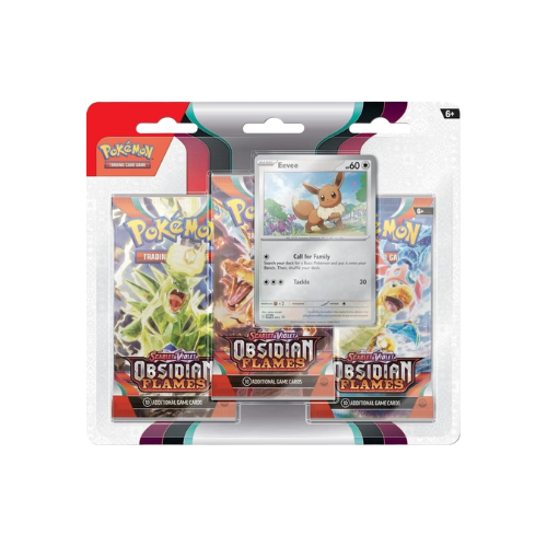 Obsidian Flames 3 Pack Blister [Eevee]