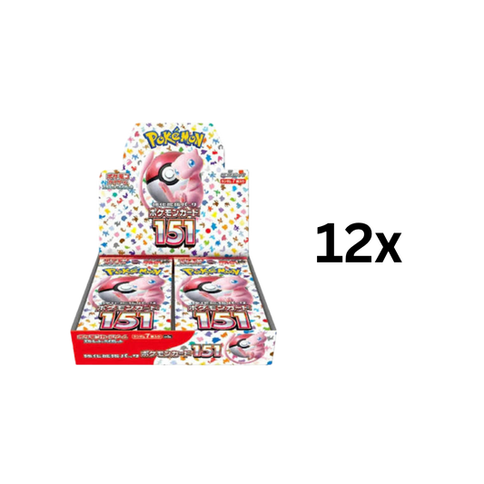 Japanese 151 Booster Box Case