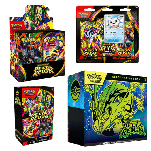 Mega Evolution: Delta Reign - Bundle (Booster Box, 3-Pack Blister, Booster Bundle, Elite Trainer Box)