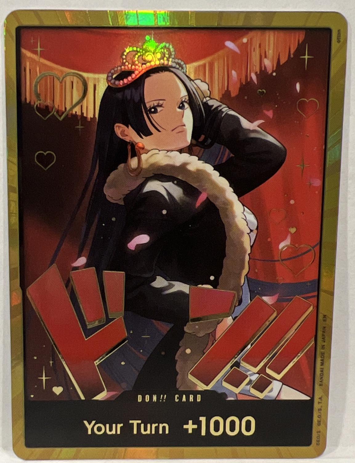 DON!! Card (Boa Hancock) (Gold) (Extra Booster: One Piece Heroines Edition)