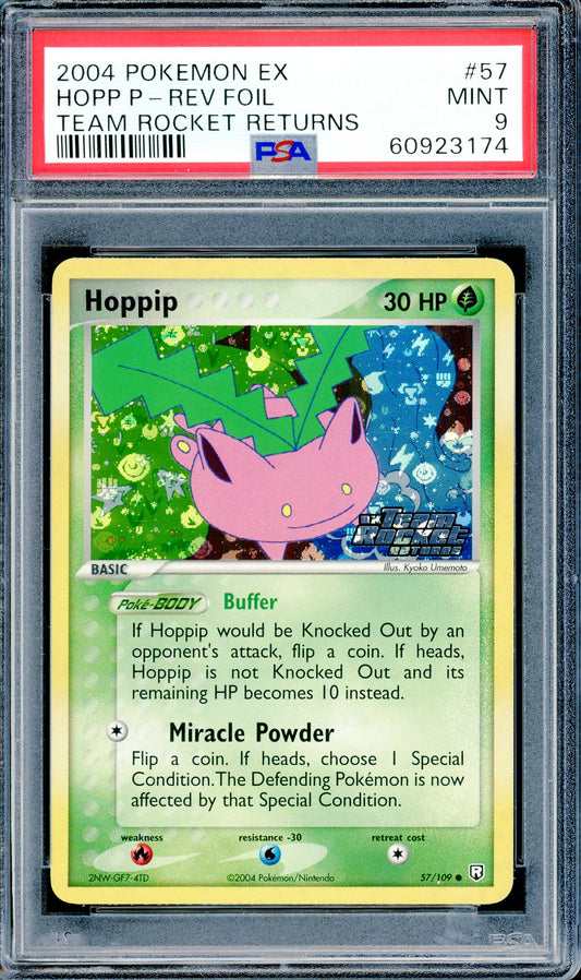 PSA 9 Hoppip Reverse Holofoil (57/109) [ex Team Rocket Returns]