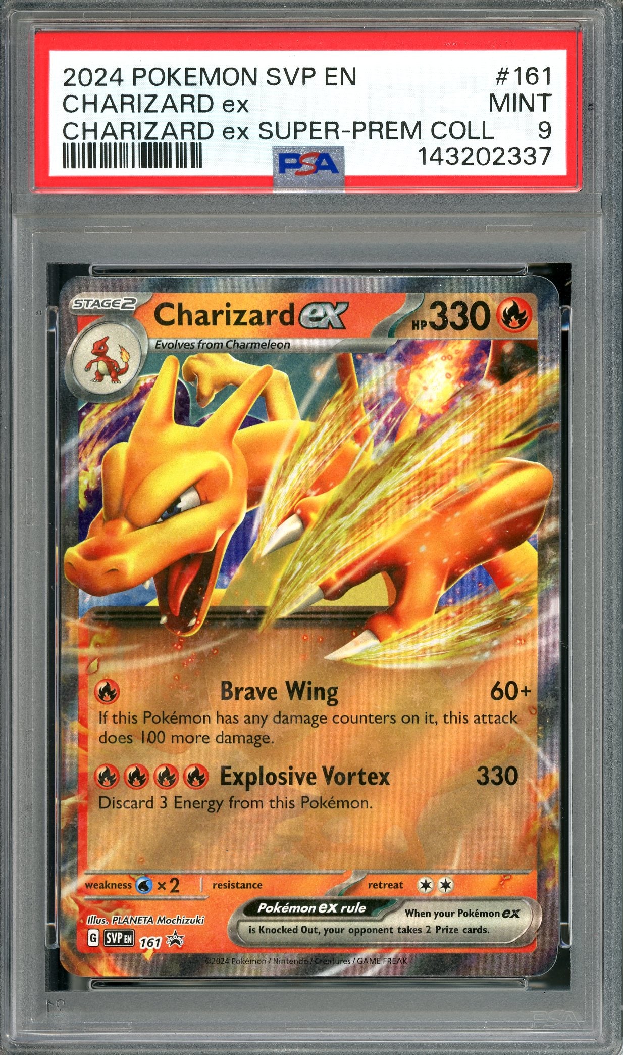 PSA 9 Charizard Ex Promo (SVP en 161) [Super Premium Collection]