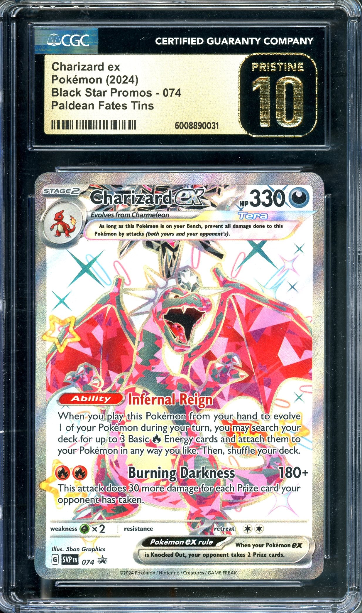 CGC 10 Charizard ex Black Star Promo (074) [Black Start Promo]