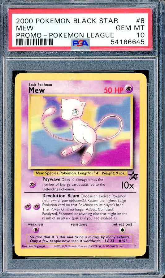 PSA 10 Mew (8) [Pokemon Black Star]