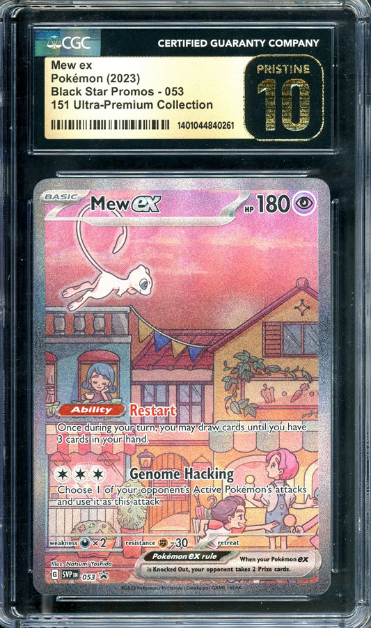 CGC 10 Pristine Mew ex (053) [Pokemon Scarlet & Violet Promos]