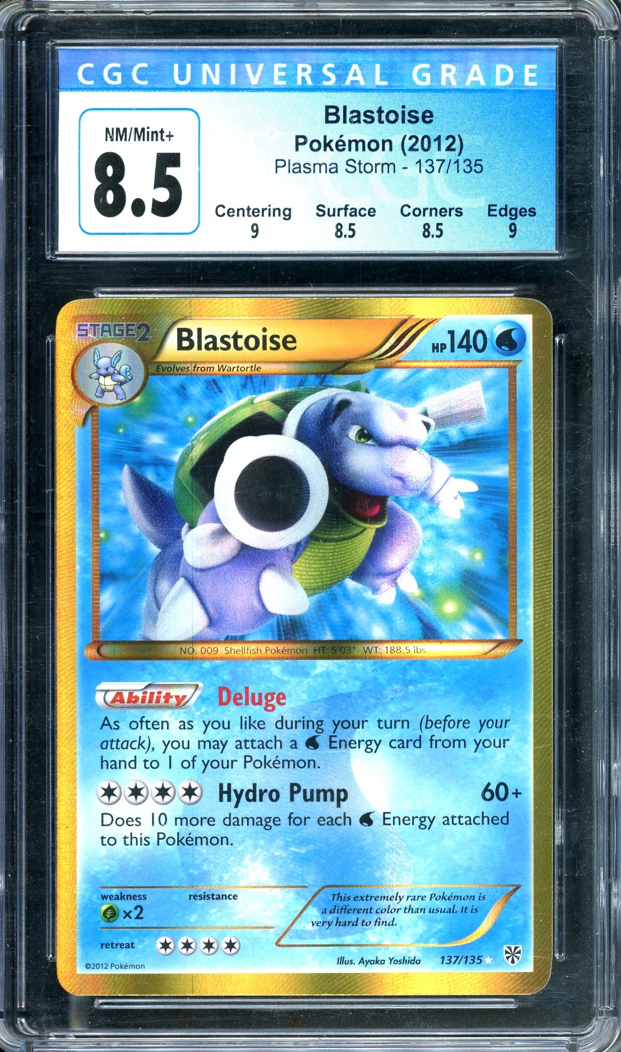CGC 8.5 Blastoise (137/135) [Pokemon Plasma Storm 2012]