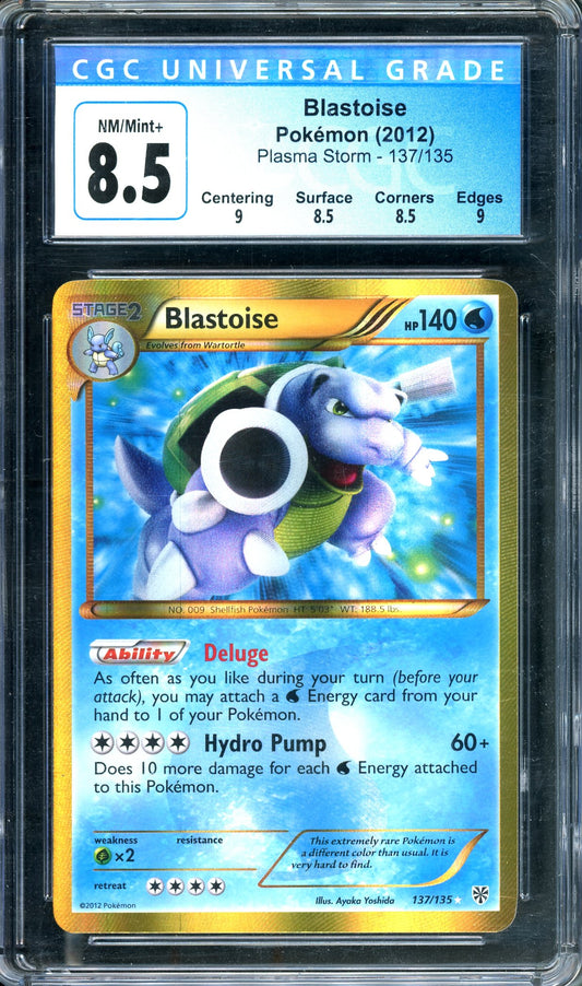 CGC 8.5 Blastoise (137/135) [Pokemon Plasma Storm 2012]