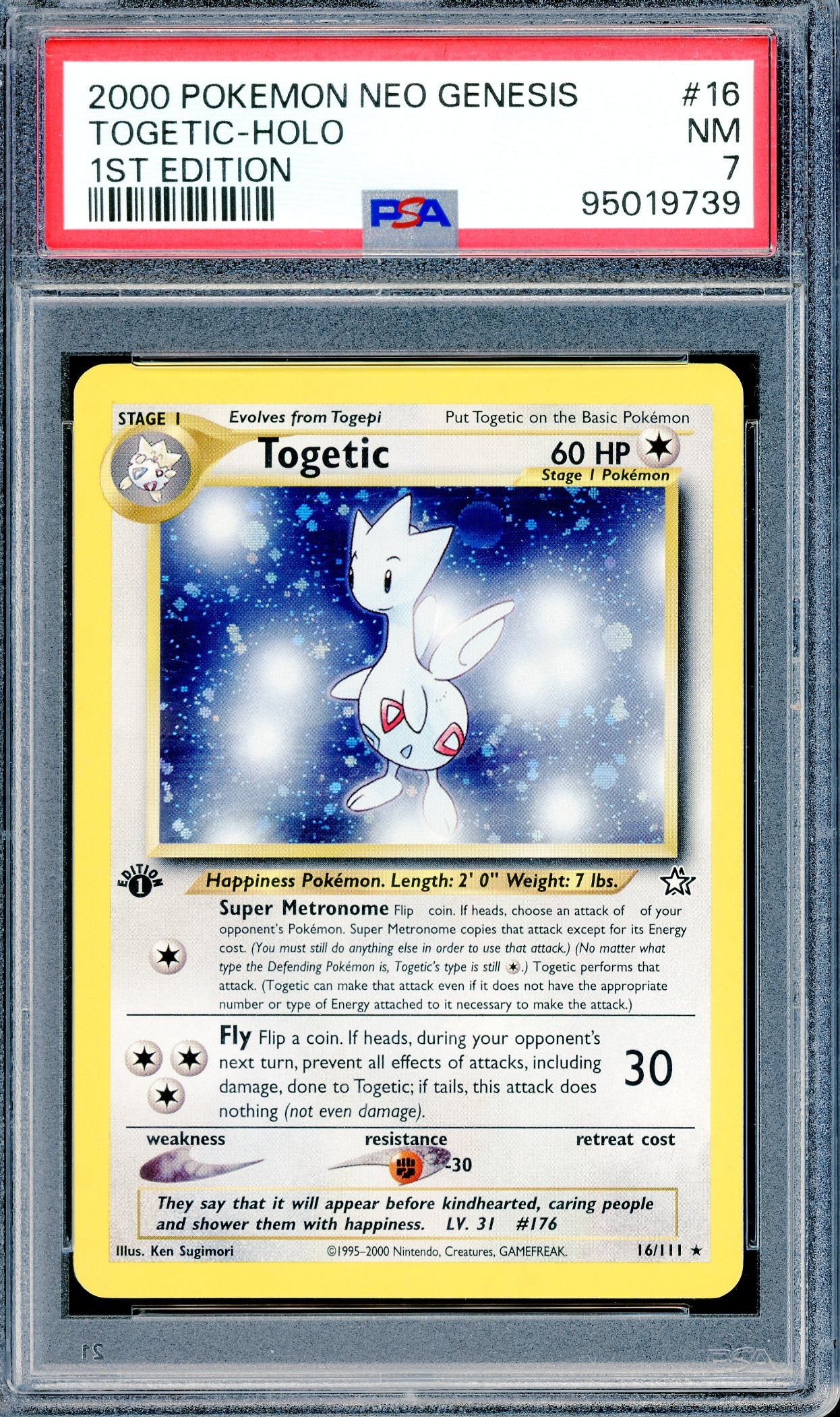 PSA 7 Togetic 1st Edition Holofoil (16/111) [1st Edition Neo Genesis]