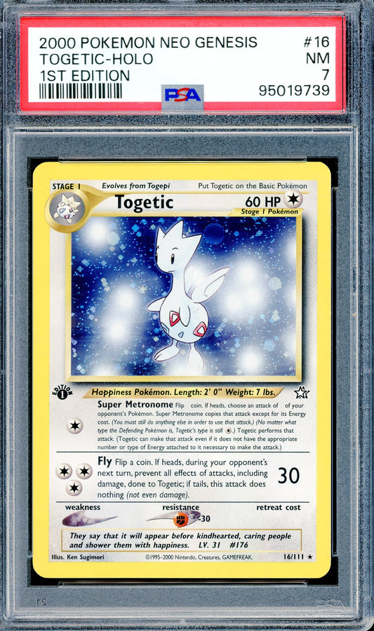 PSA 7 Togetic 1st Edition Holofoil (16/111) [1st Edition Neo Genesis]