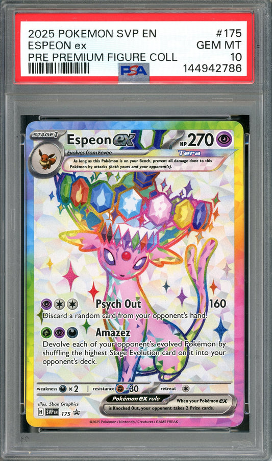 PSA 10 Espeon ex (175) [Pokemon Black Star Promo]