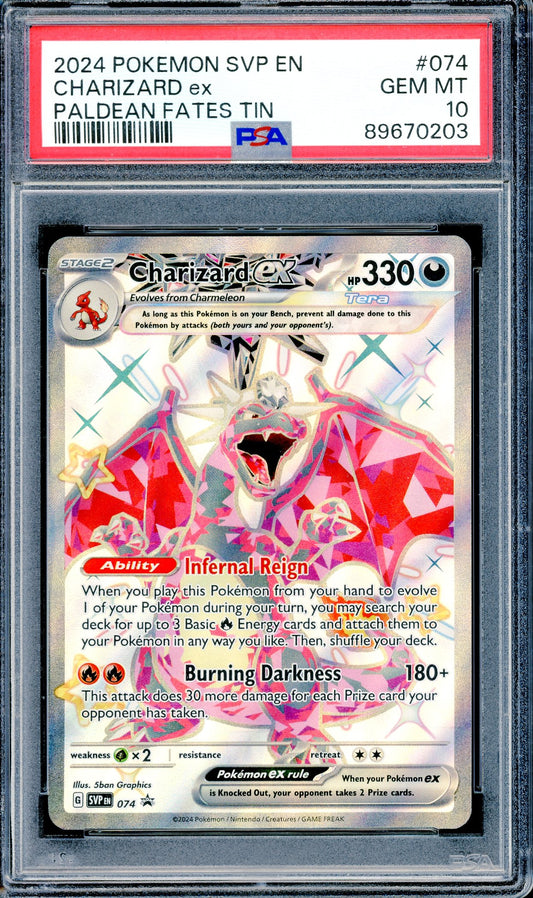 PSA 10 Charizard ex (074) [Pokemon Scarlet & Violet Promo]