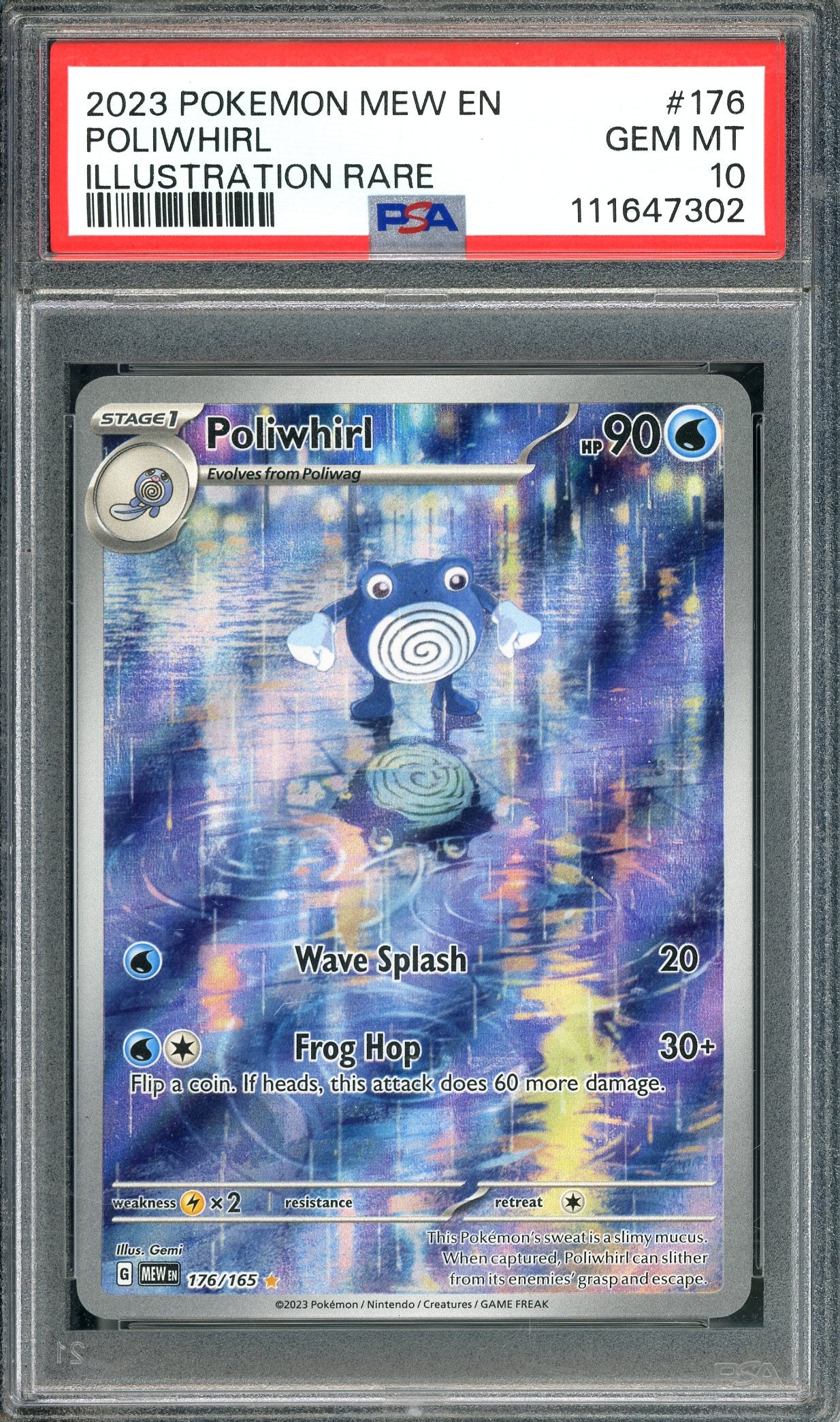 PSA 10 Poliwhirl (176/165) [Pokemon Scarlet & Violet: 151]