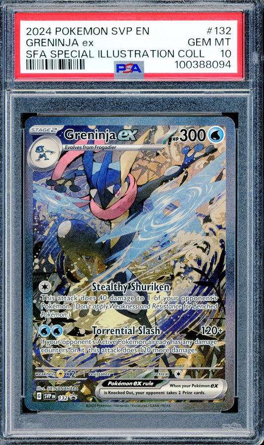 PSA 10 Greninja ex (132) [Pokemon Scarlet & Violet Promo]