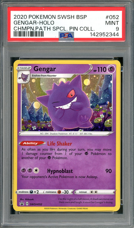 PSA 9 Gengar Holo (SWSH052) [Pokemon Black Star Promo]