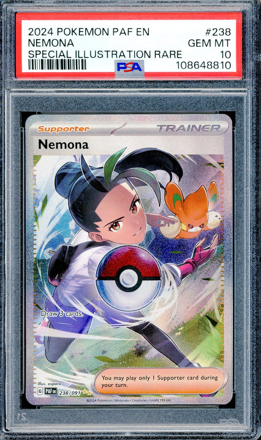 PSA 10 Nemona (238/091) [Pokemon Paldean Fates]