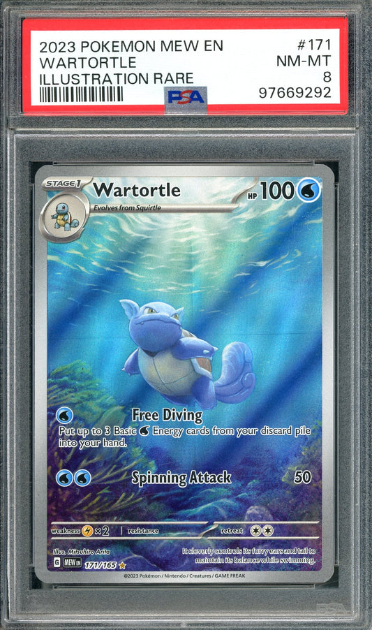 PSA 8 Wartortle (171/165) [Pokemon Scarlet & Violet 151]
