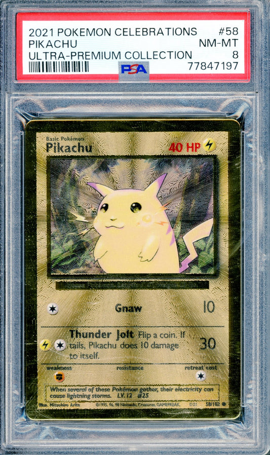 PSA 8 Pikachu (58/102) [Ultra-Premium Collection]