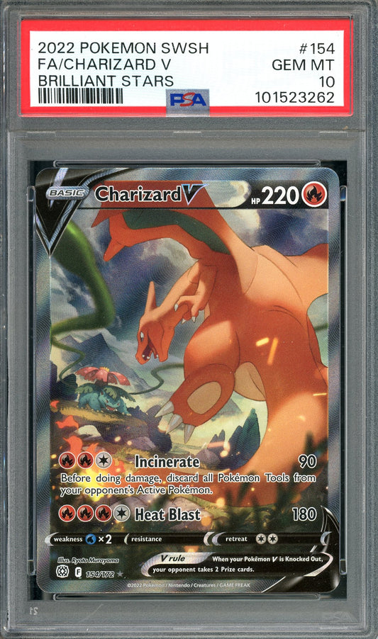 PSA 10 Charizard V (154/172) [SWSH Brilliant Star]