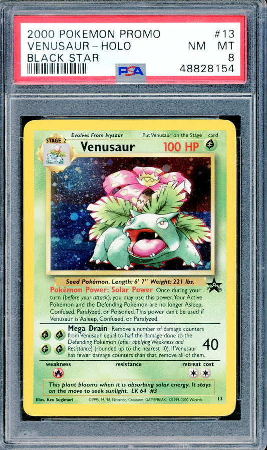 PSA 8 Venusaur - Holo (13) [Pokemon Promo Black Star]