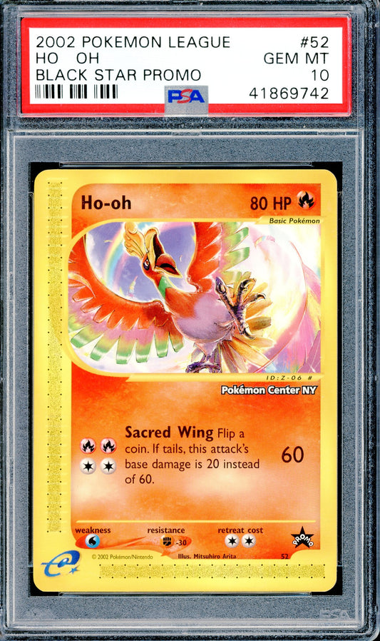 PSA 10 Ho-oh (52) [Pokemon League Black Star Promo]