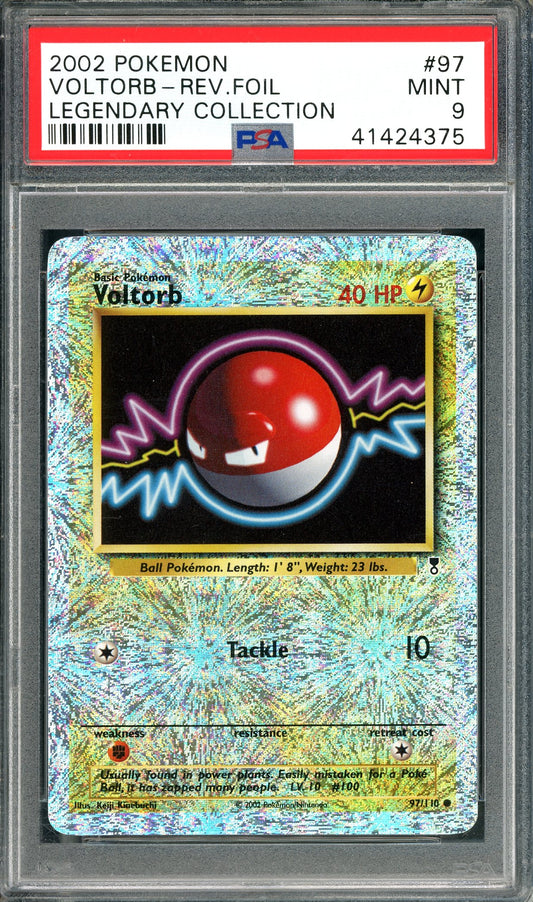 PSA 9 Voltorb - Rev. Foil (97/110) [WOTC Legendary Collections]