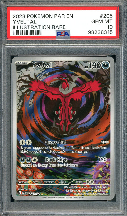 PSA 10 Yveltal (205/182) [Scarlet & Violet Paradox Rift]