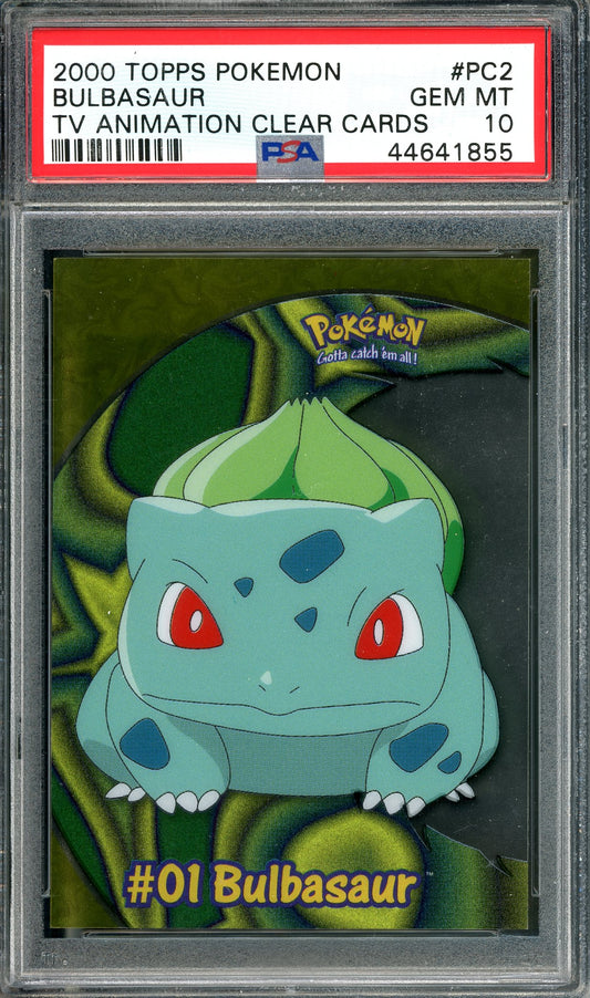 PSA 10 Bulbasaur (PC2) [Topps Pokemon TV Animation Clear Cards]