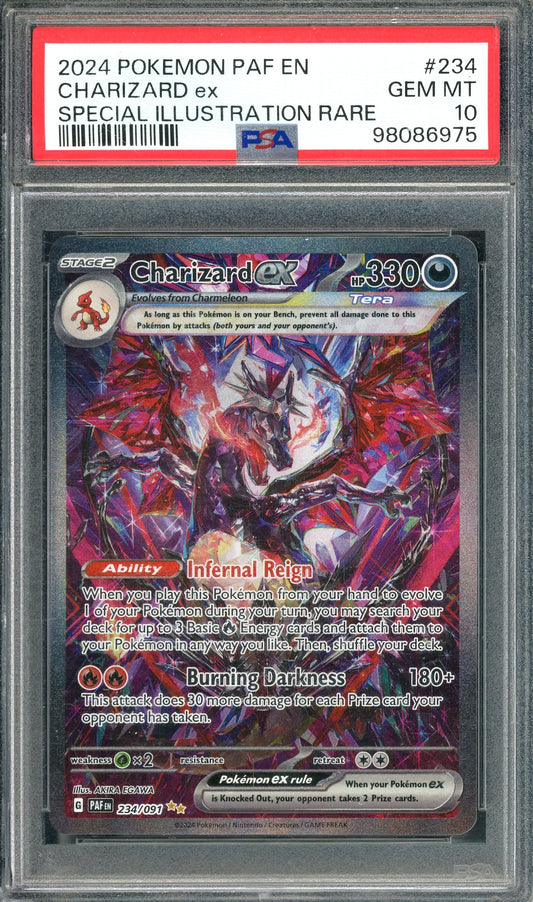PSA 10 Charizard ex Special Illustration Rare (234/091) [Paldean Fates]