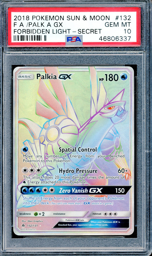 PSA 10 Palkia GX (132/131) [Pokemon Sun & Moon Forbidden Light]