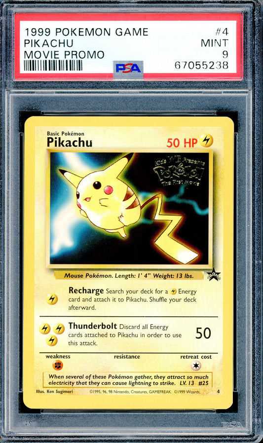 PSA 9 Pikachu (4) [Pokemon Movie Promo]