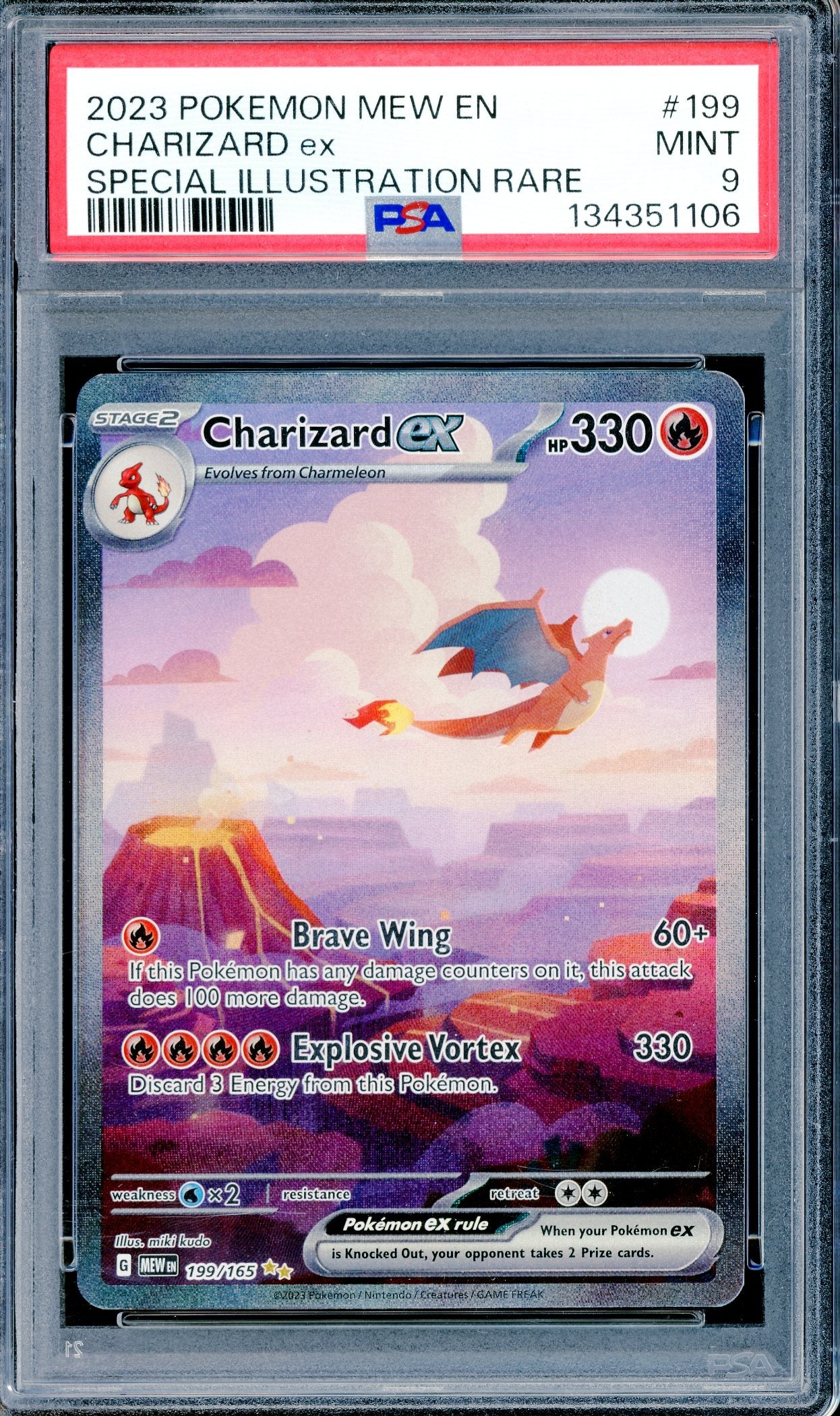 PSA 9 Charizard ex (199/165) [Pokemon Scarlet & Violet 151]